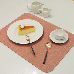 아르떼펠레 샌드 펄 양면 사각 테이블매트 식탁매트 샌드 블랙/핑크 1P